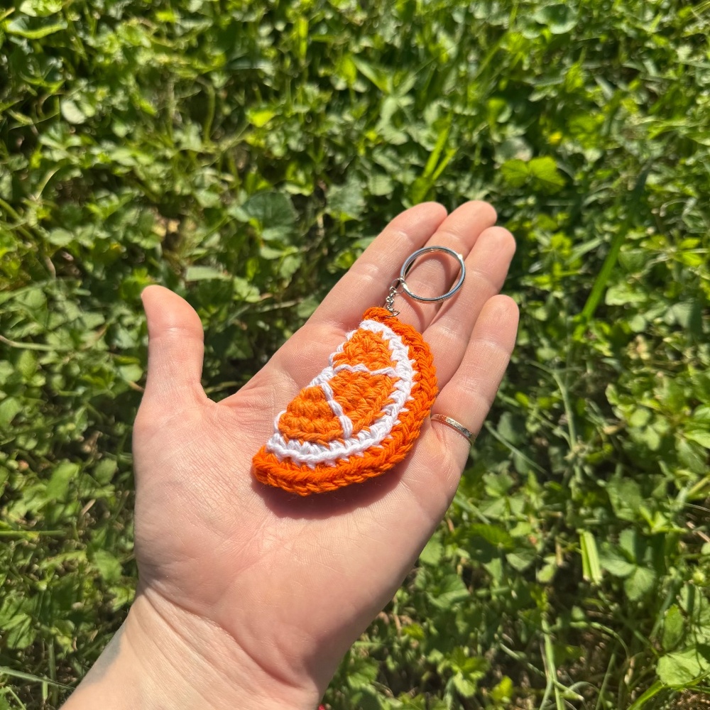 Handmade Crochet Fruit Fidget Keychains - Picture 7 of 10